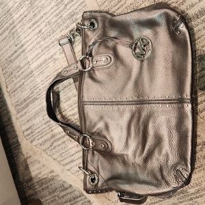 Metallic Silver Michael Kors Bag